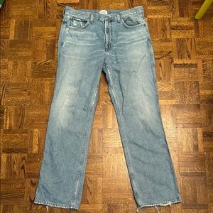 Citizens Of Humanity Blue Straight Jeans